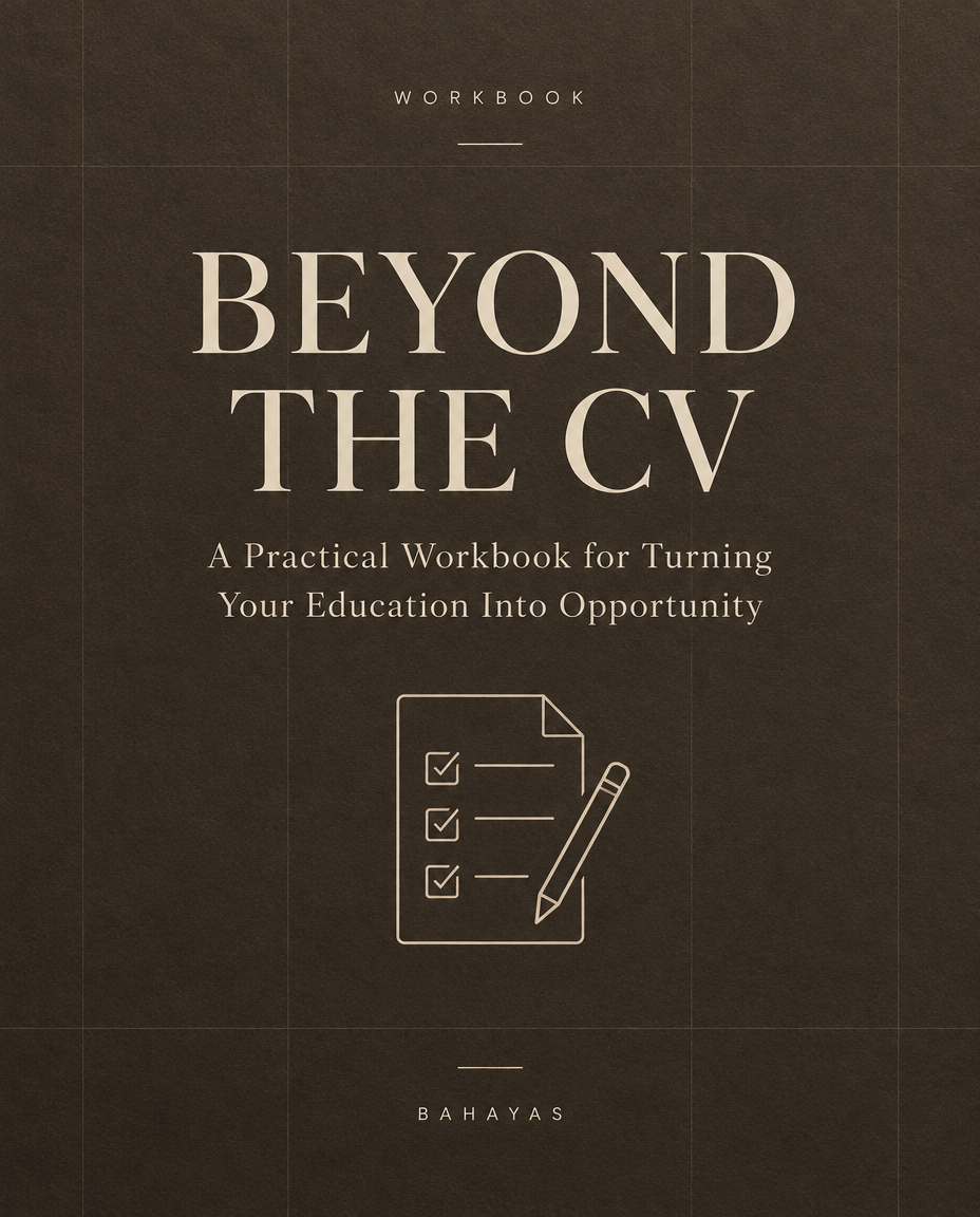 Cover of the Bahayas workbook Beyond the CV